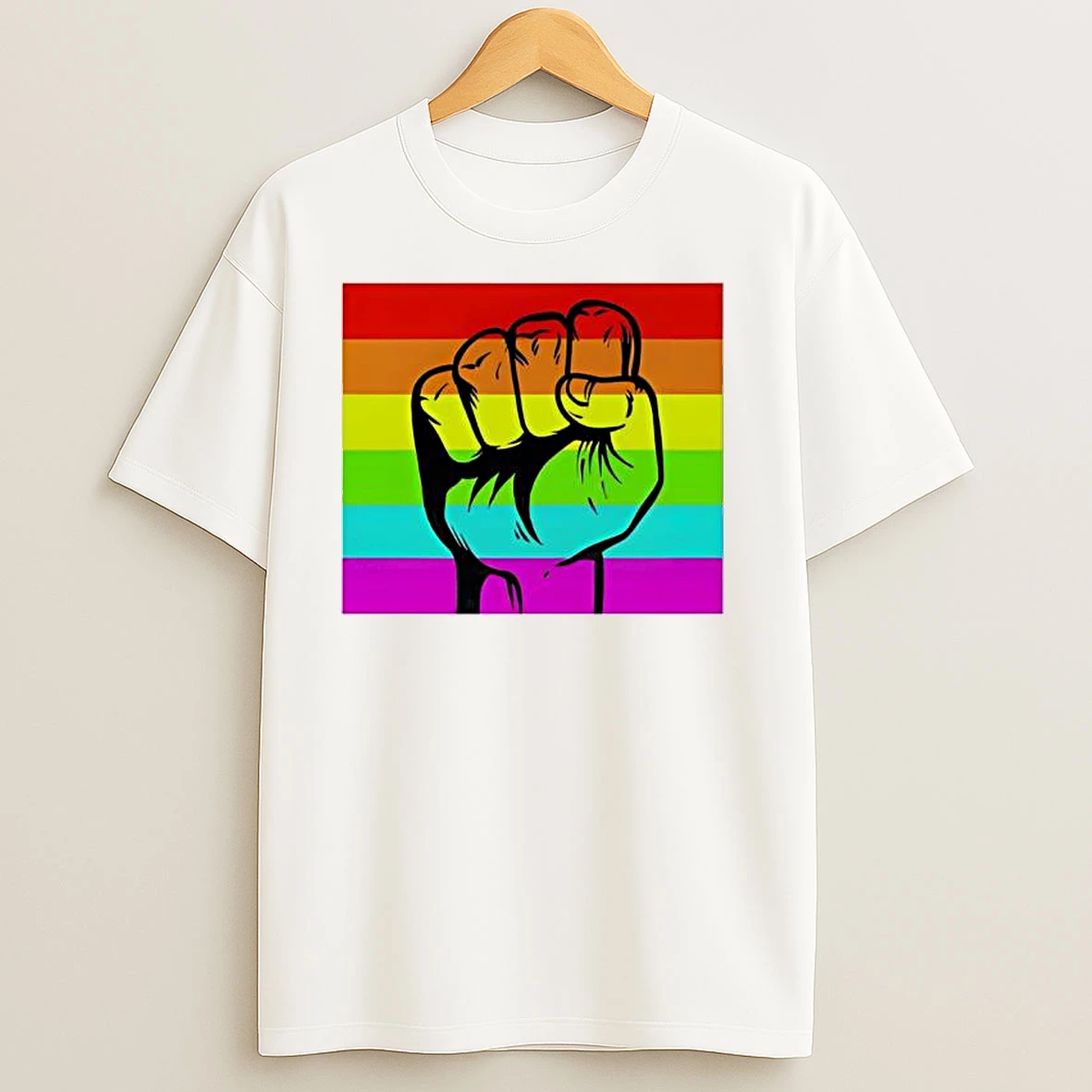 Rainbow Fist Lgbtq Pride Graphic T Shirts