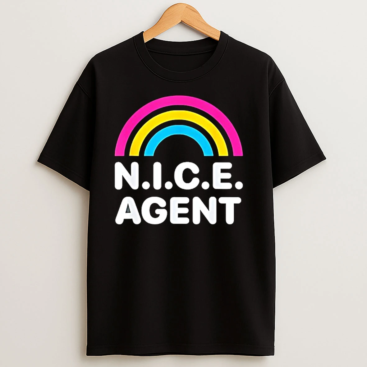 Rainbow Nice Agent Happy Member Protest T Shirts