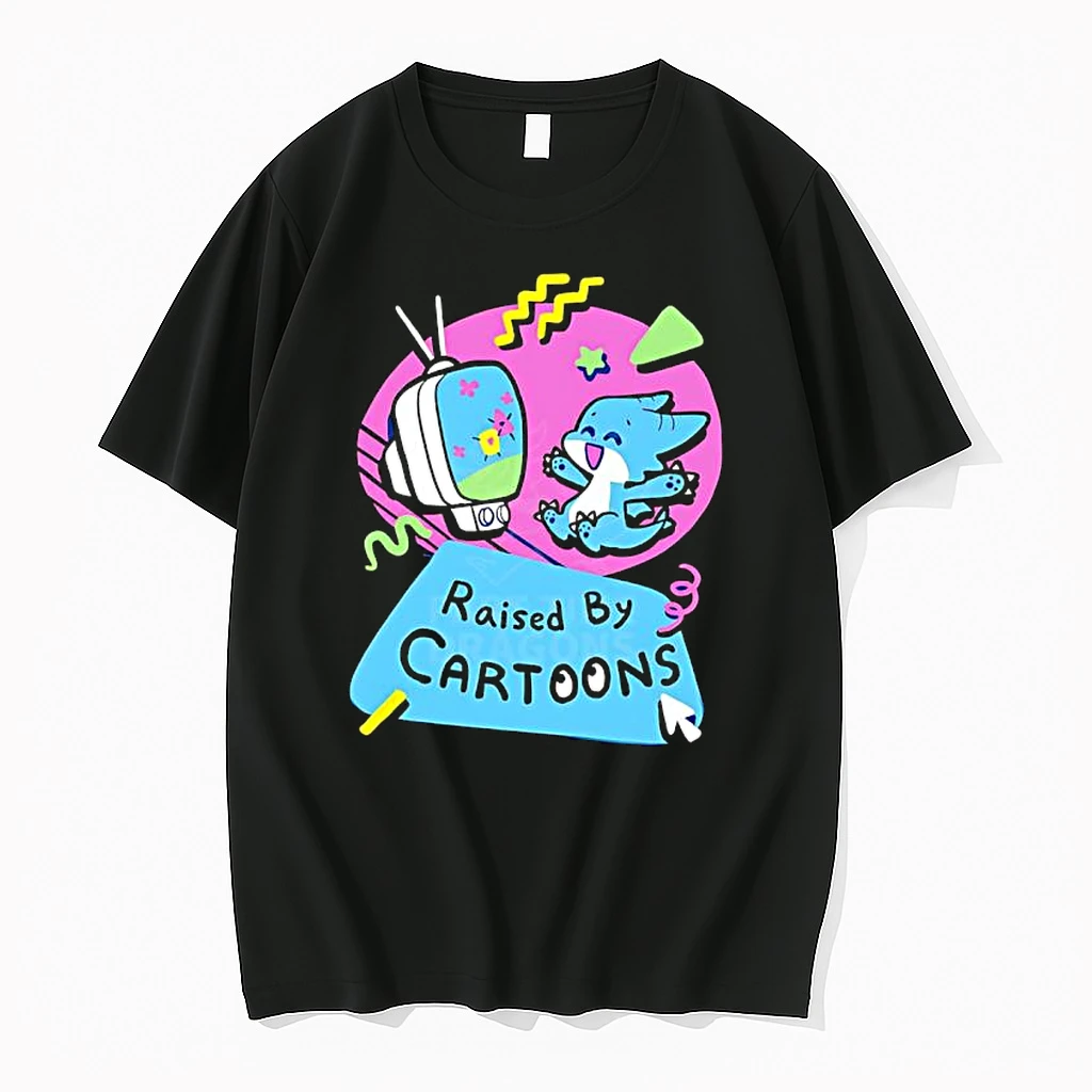 Raised By Cartoons Dragons Vibrant Shirts
