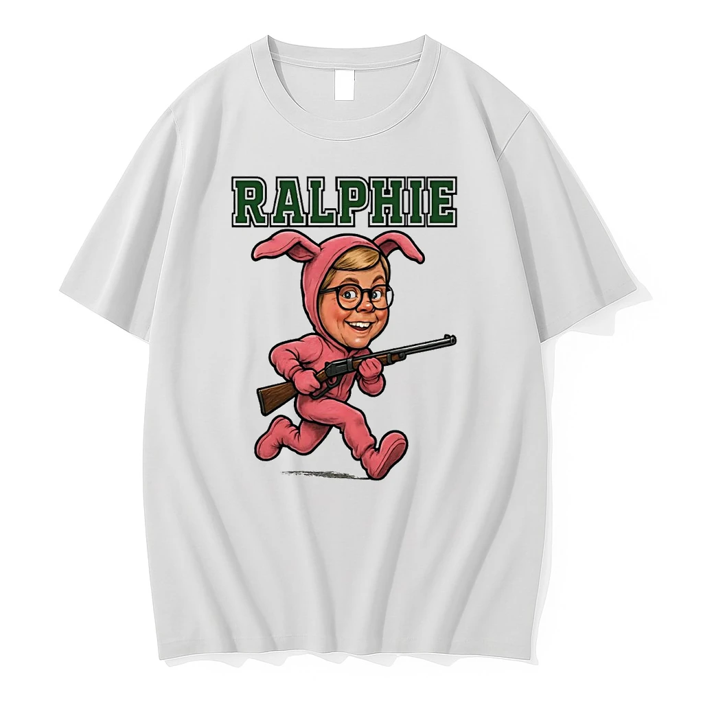 Ralphie Parker Bunny Caricature Christmas Shirts