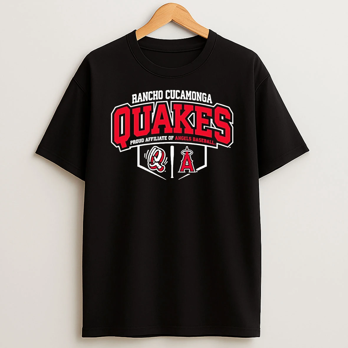 Rancho Cucamonga Quakes Proud Affiliate Of Los Angeles Angels Shirts