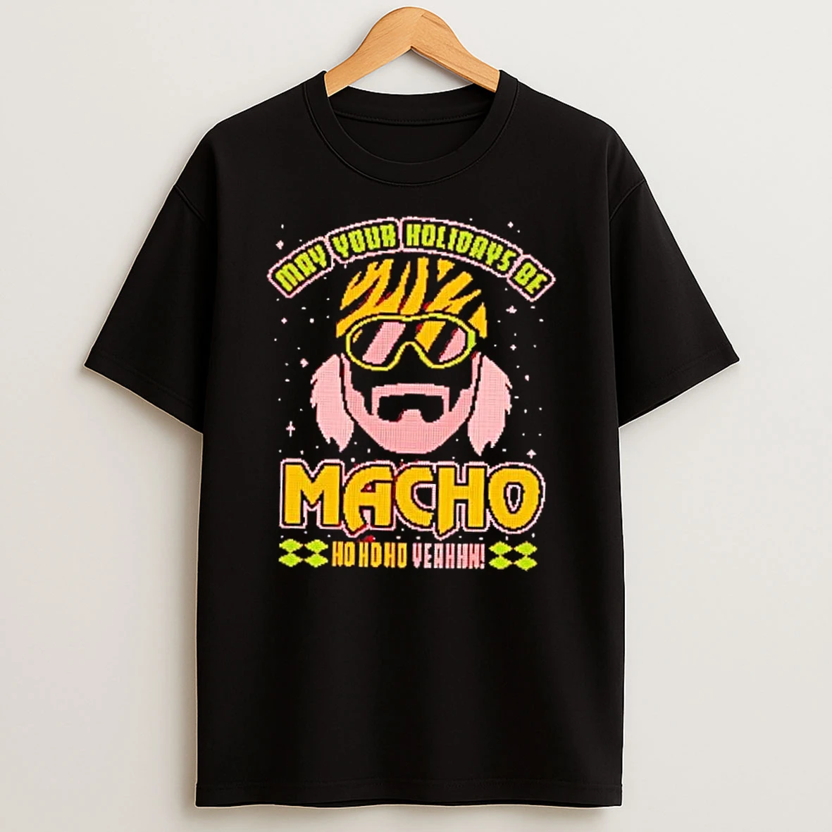 Randy Savage Macho Man Ho Ho Ho Yeah Christmas Shirts