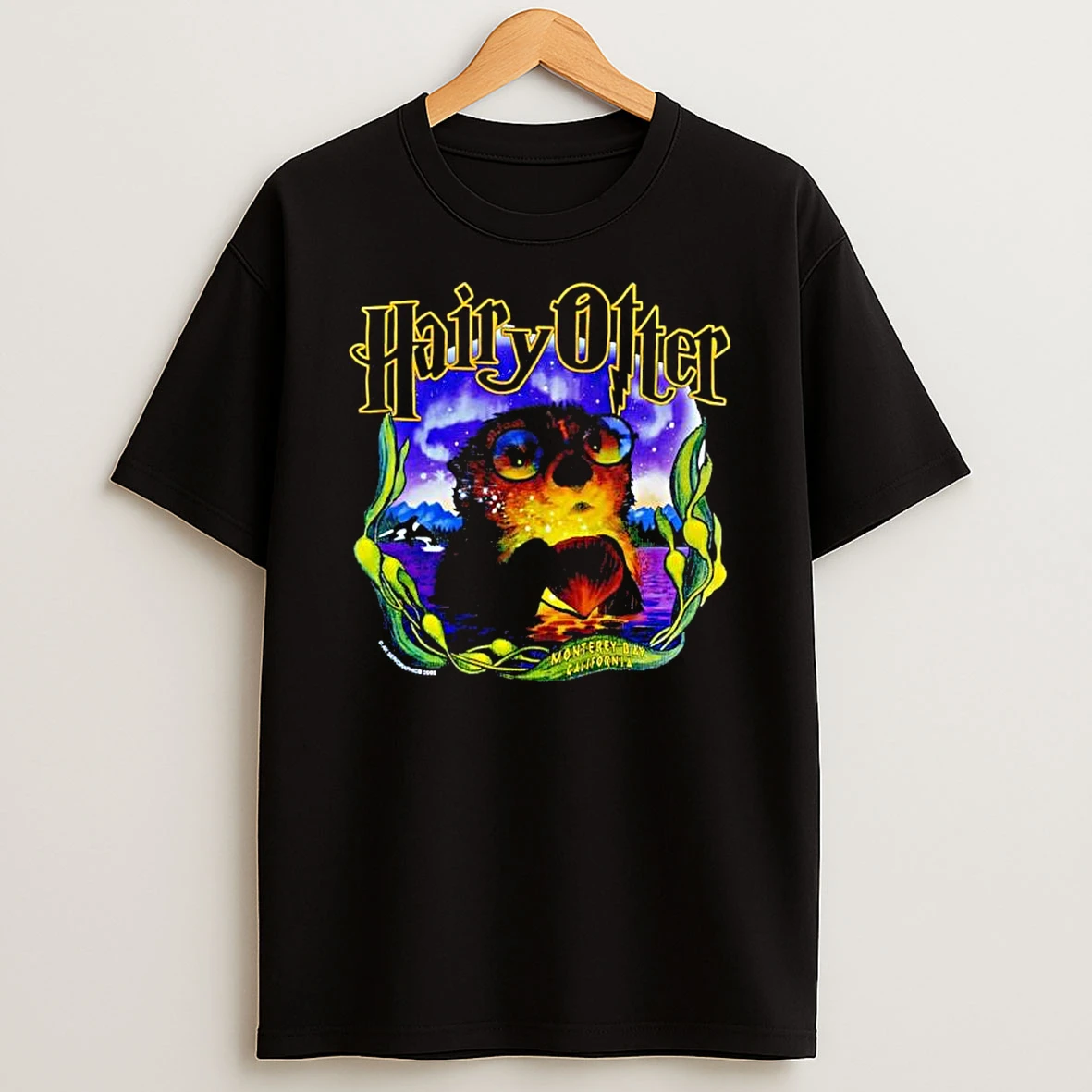 Rare Vintage Harry Potter Hairy Otter Parody Monterey Bay California Shirts