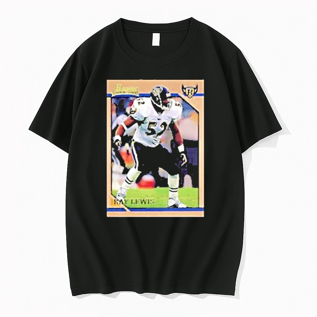 Ray Lewis Baltimore Ravens Football Trading Card Retro Shirts