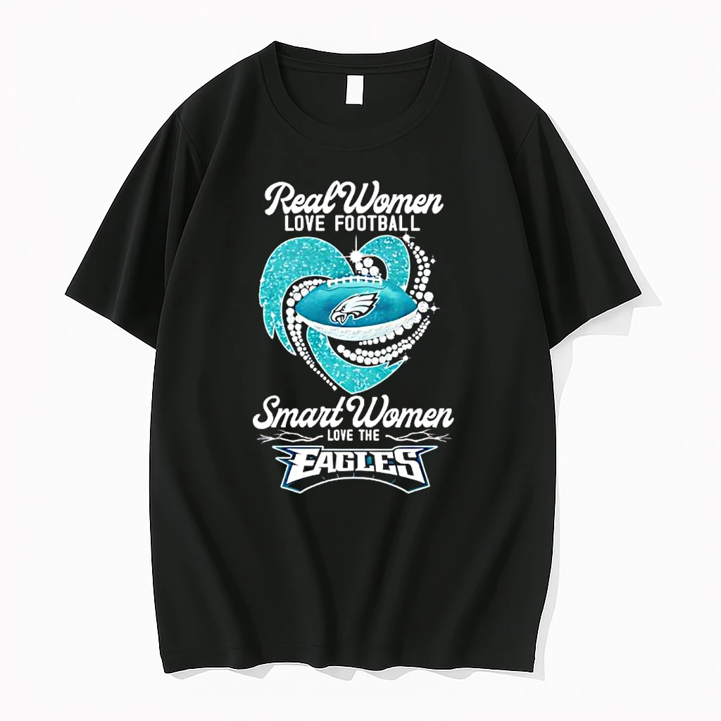 Real Women Love Football Smart Women Love The Philadelphia Eagles Football Team Shirts