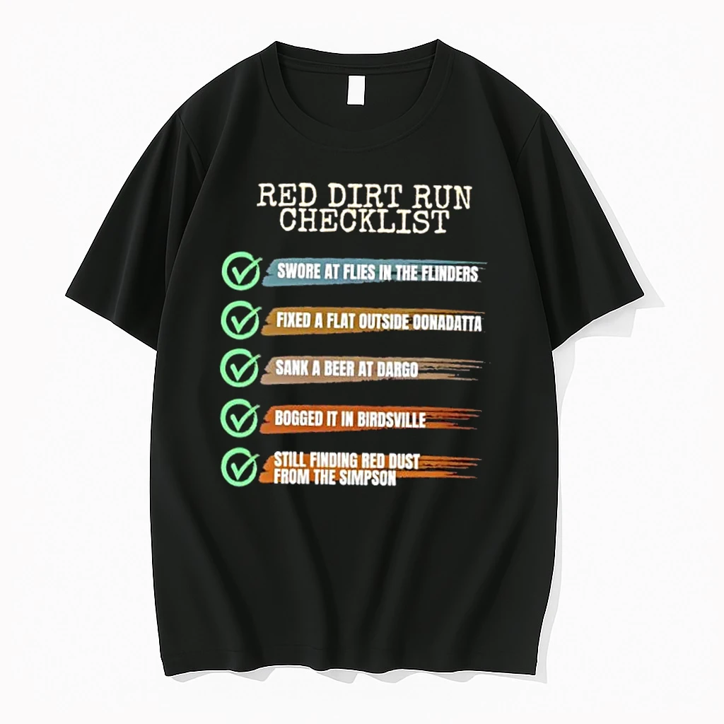 Red Dirt Run Checklist Shirts