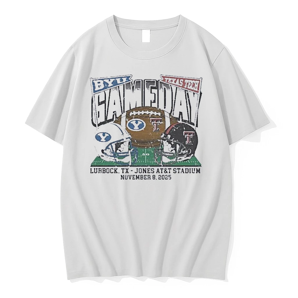 Red Raiders Vs Byu Football Gameday Showdown 2025 November 8th Shirts