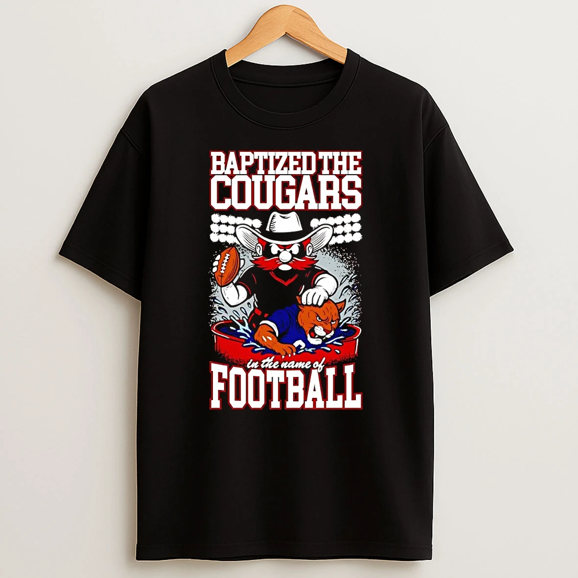 Red Raiders Baptized The Cougars In The Name Of Football Shirts