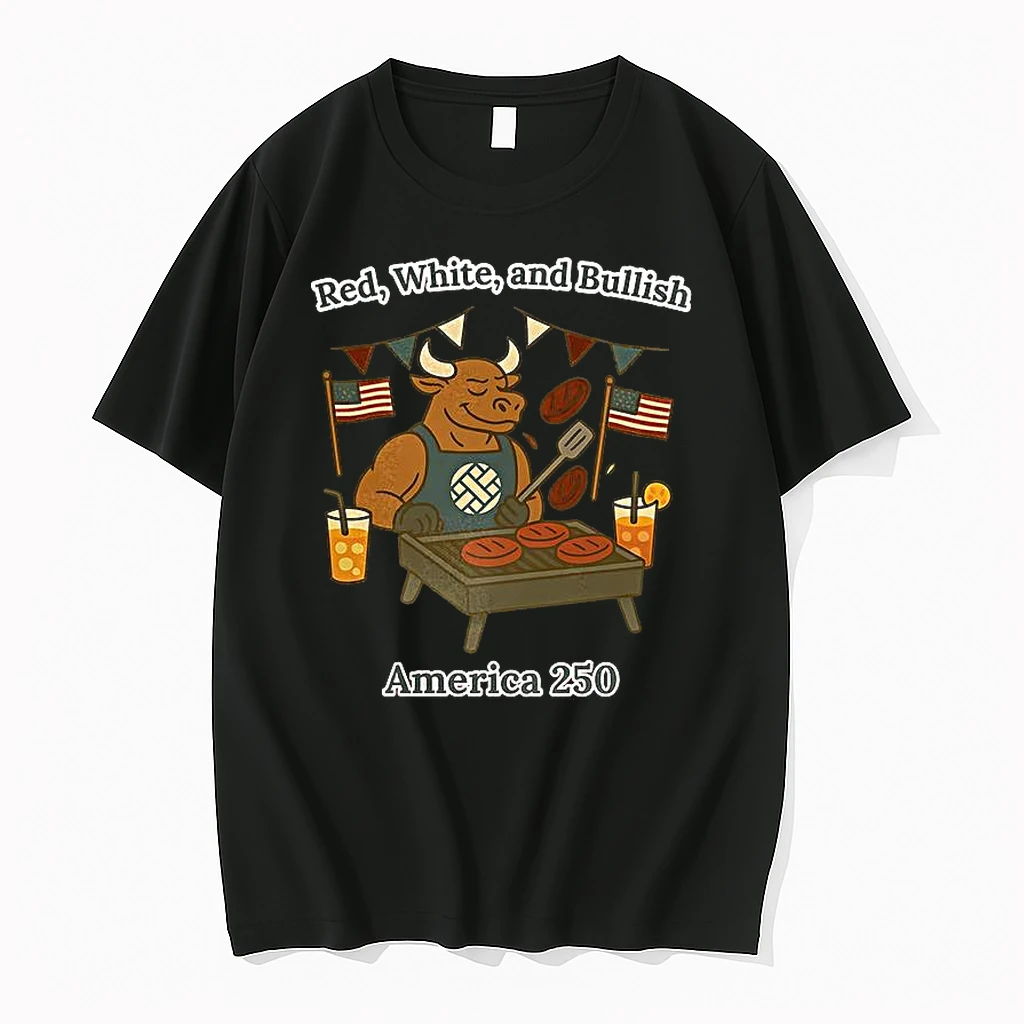 Red White And Bullish America 250 Shirts