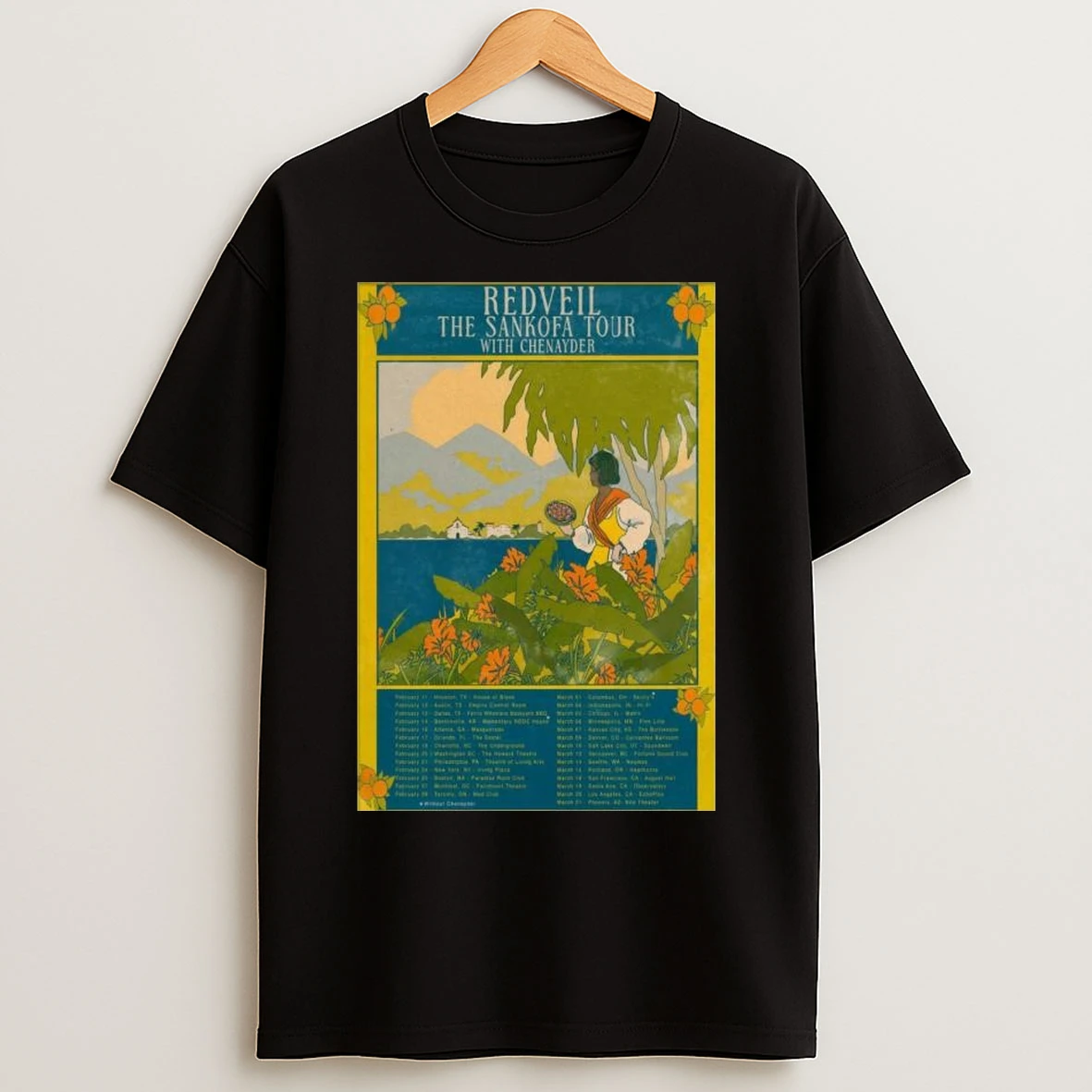 Redveil The Sankofa Tour With Chenayder 2026 Long Sleve T Shirts