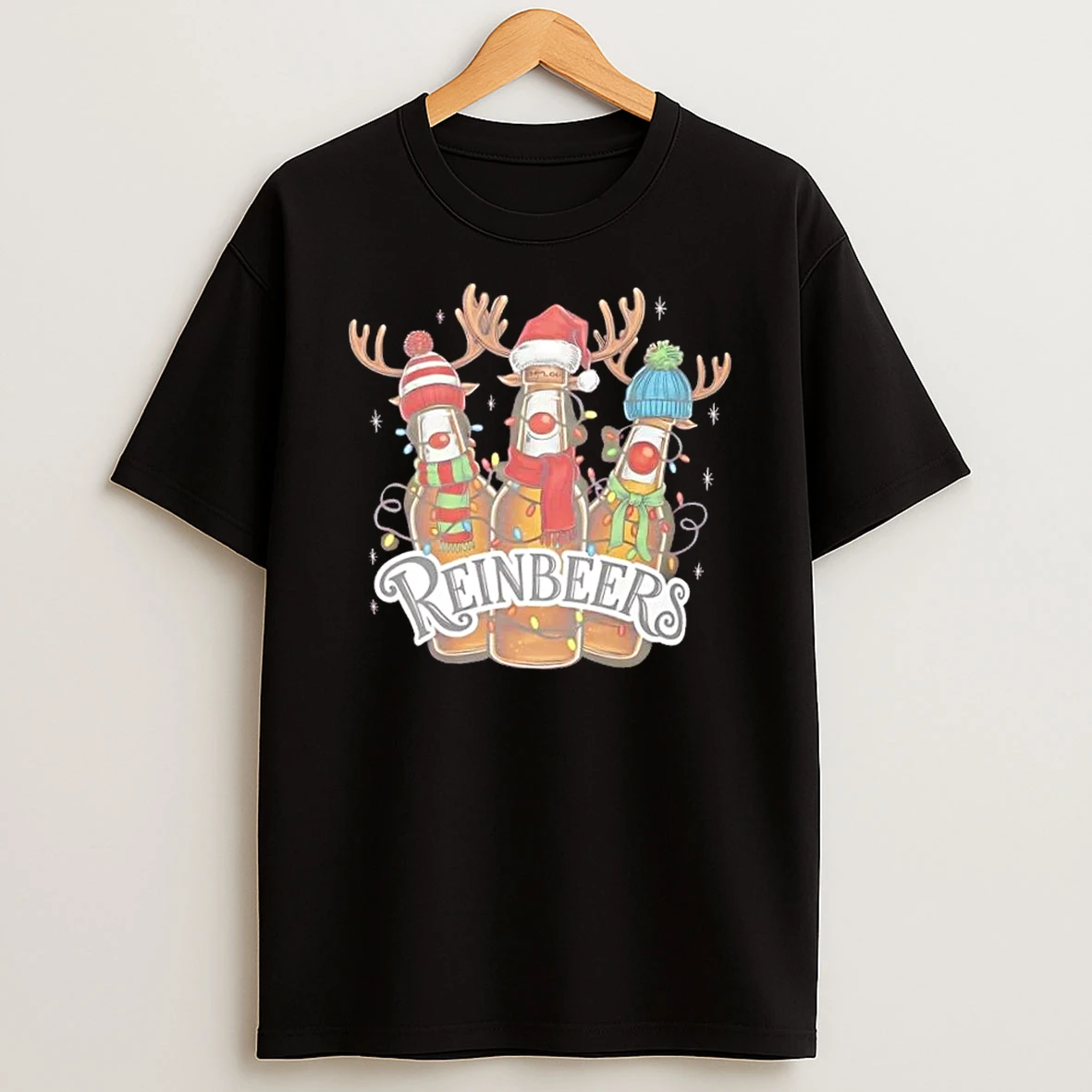 Reinbeers Christmas Beer Reindeer Pun Shirts