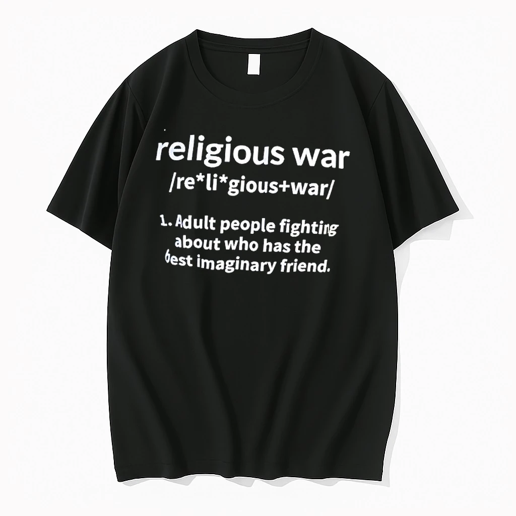 Religious War Adult People Fighting About Who Has The Best Imaginary Friend Shirts