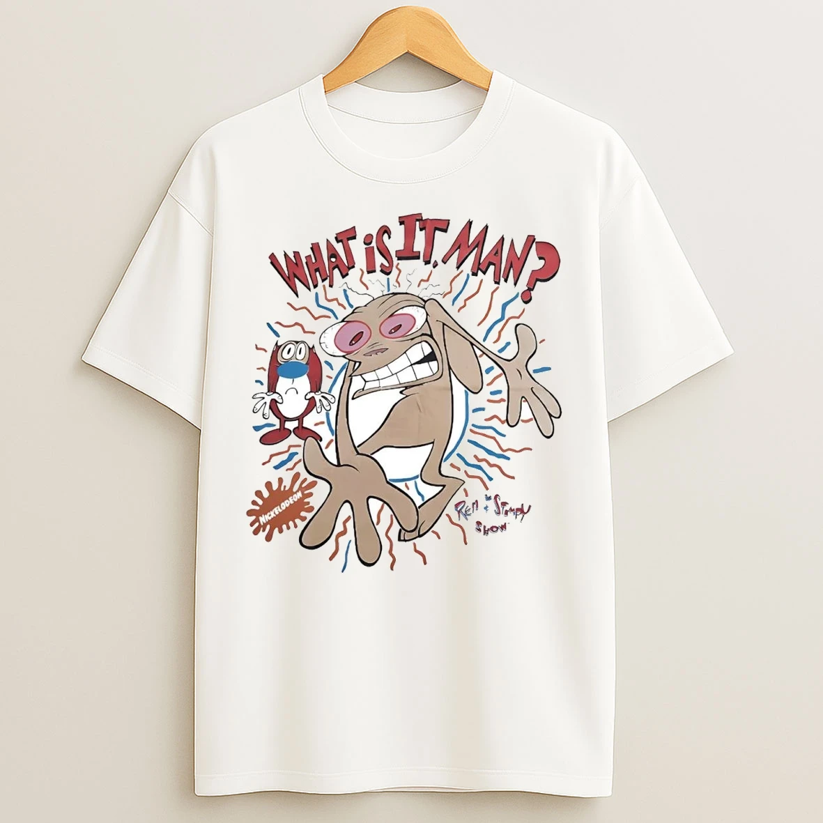 Ren And Stimpy Show What Is It Man T Shirts