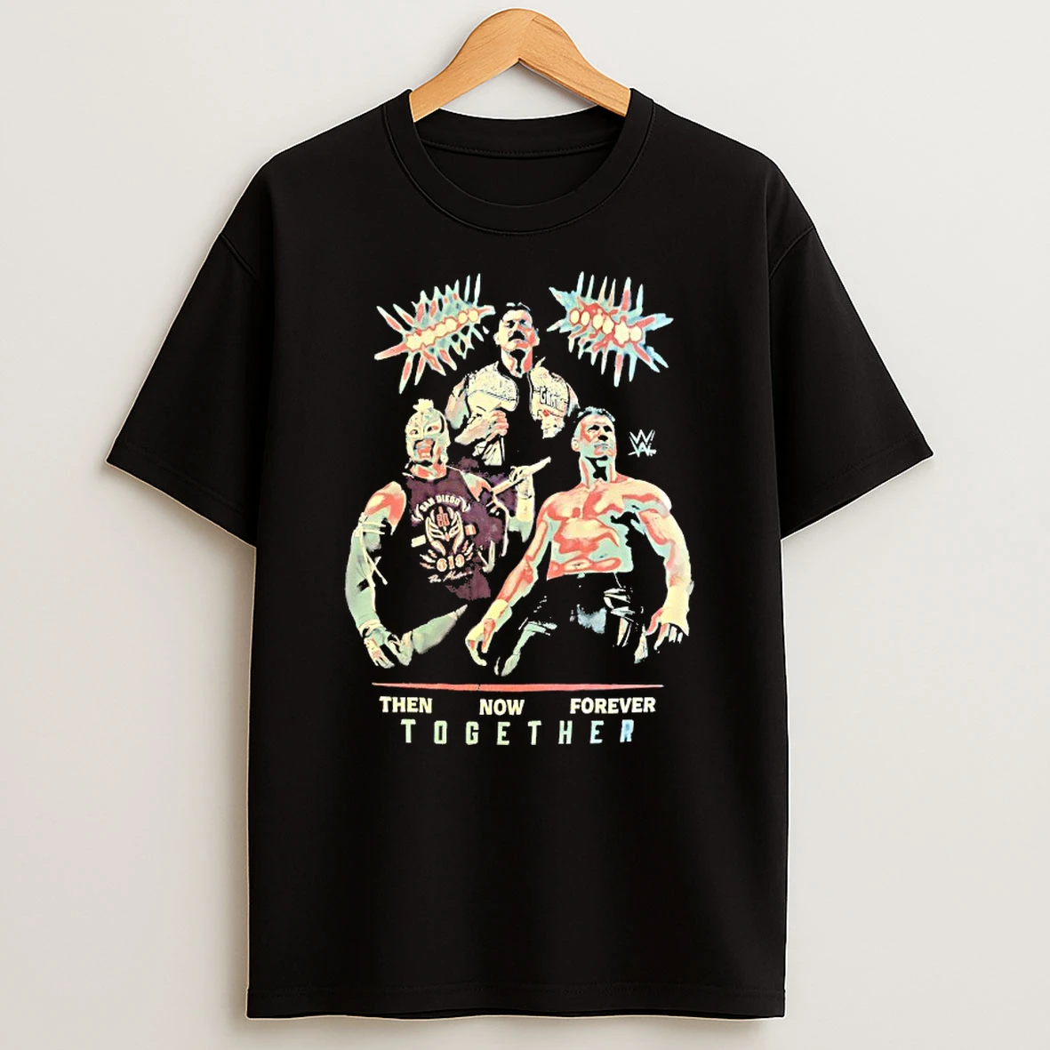 Rey Mysterio Dominik Mysterio And Edge Then Now Forever Together Vintage Shirts