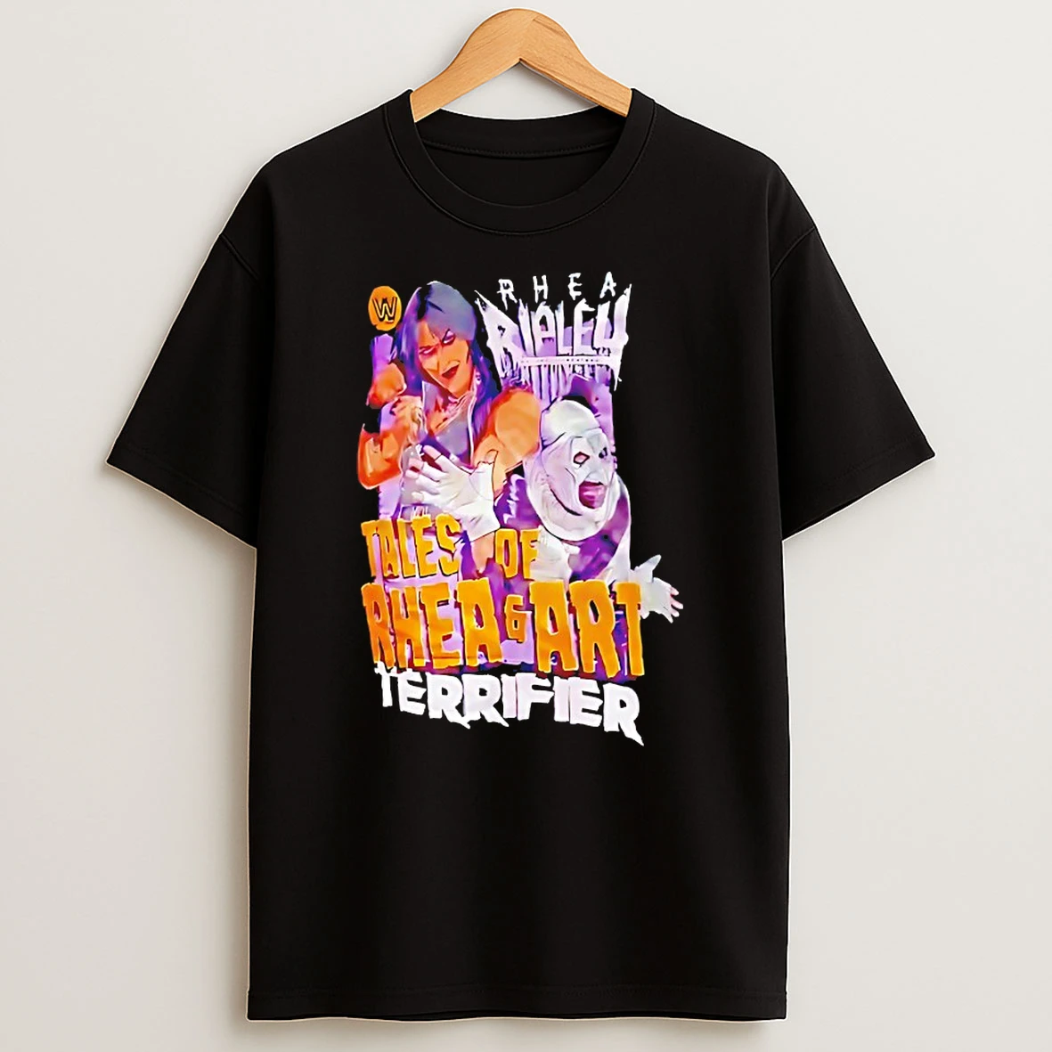 Rhea Ripley And Art The Clown Terrifier Tales Of Rhea And Art Shirts