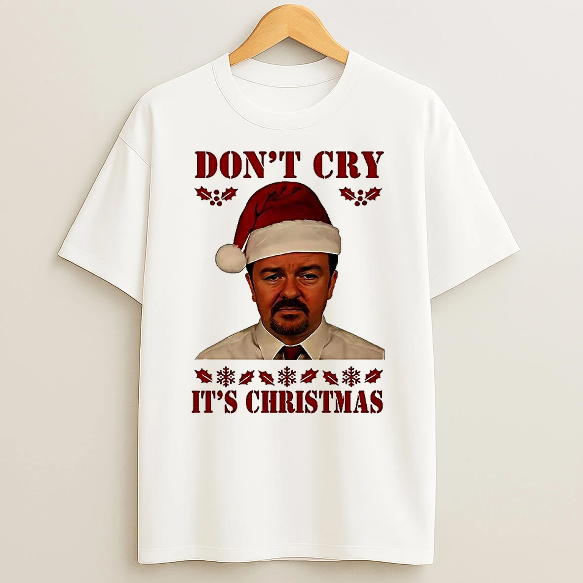 Ricky Gervais The Office Dont Cry Its Christmas Shirts