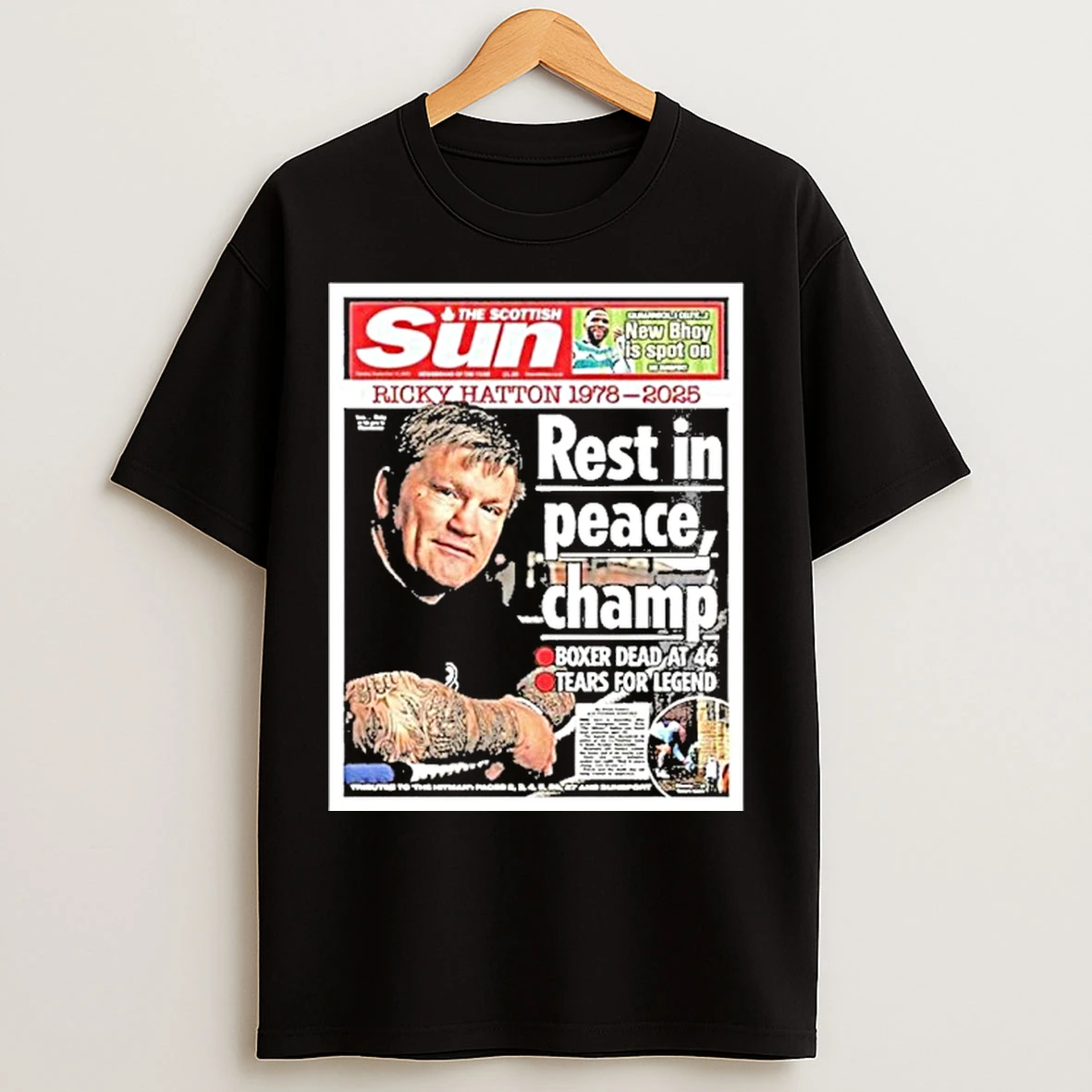 Ricky Hatton 1978 2025 Rest In Peace Champ T Shirts