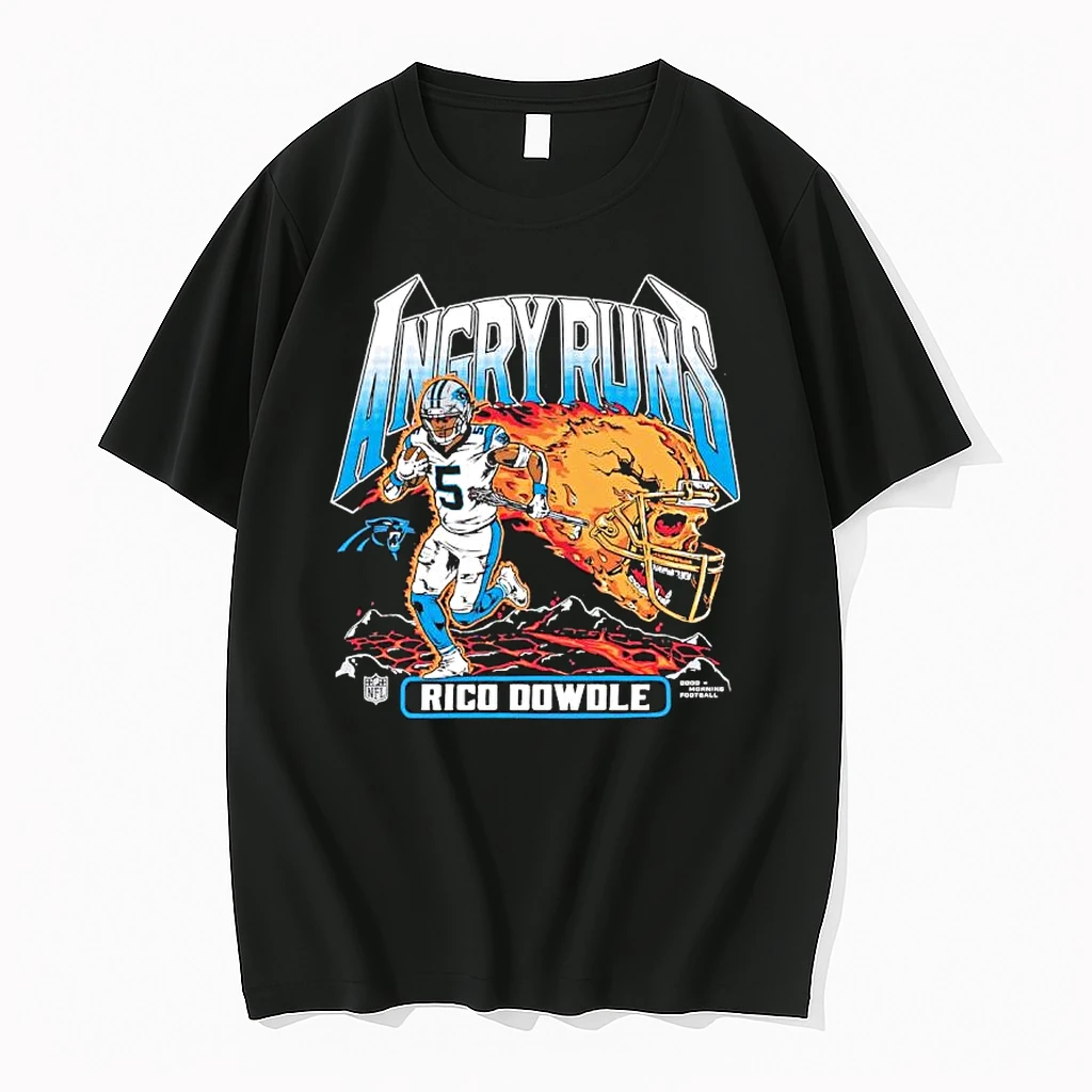Rico Dowdle Angry Runs Carolina Panthers Good Morning Football Shirts