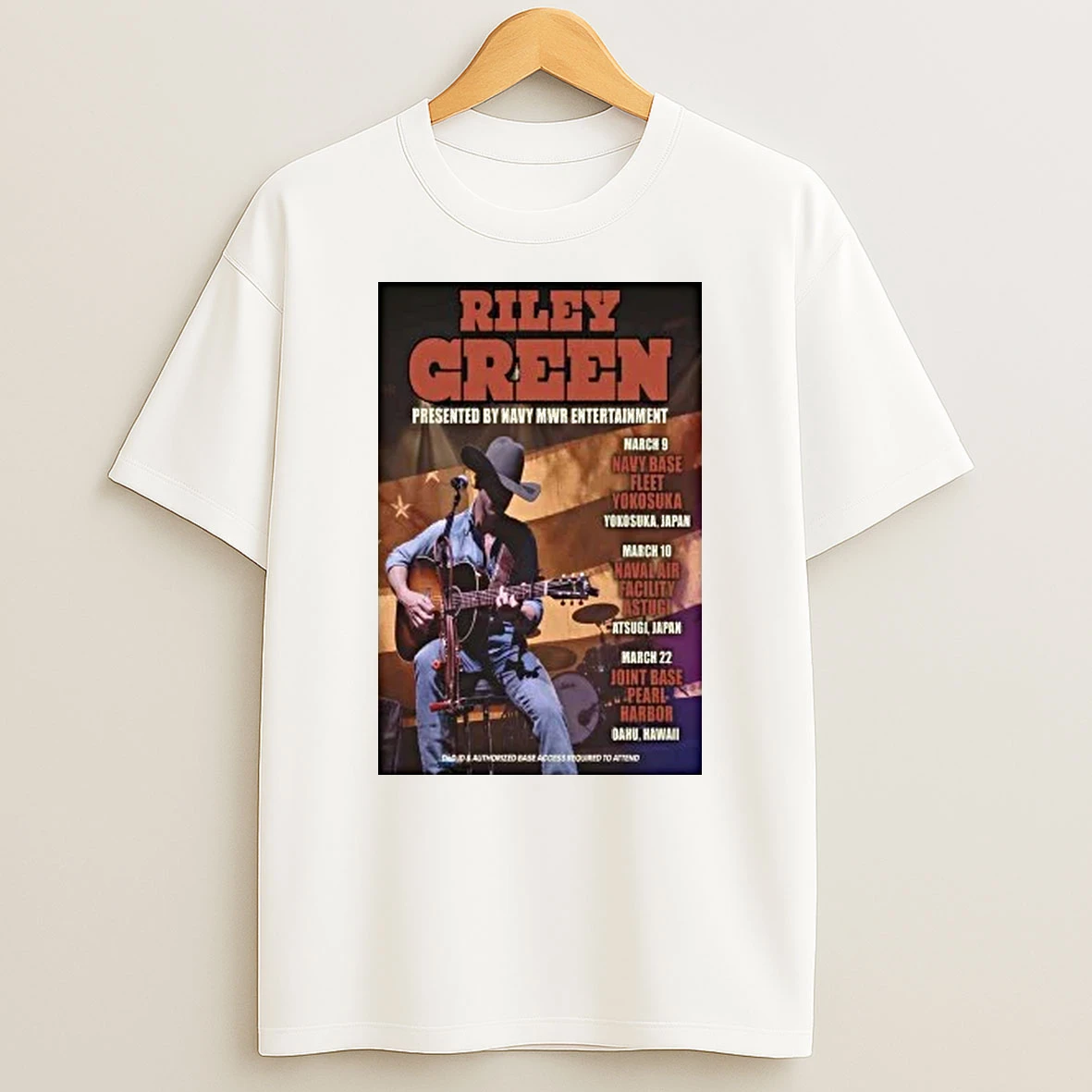 Riley Green Presented By Navy Mwr Entertainment Fall Tour 2026 Shirts