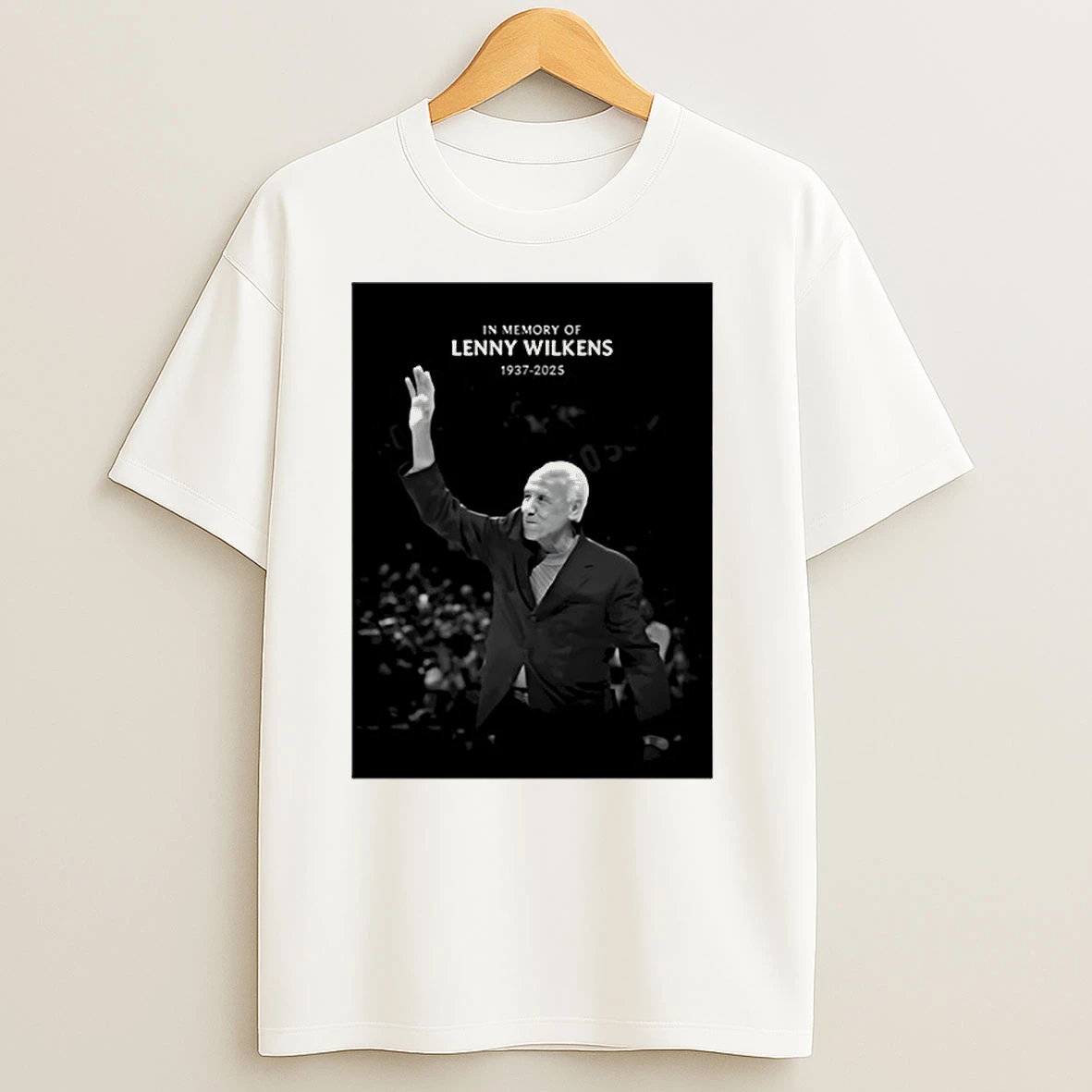 Rip Coach Lenny Wilkens 1937 2025 T Shirts
