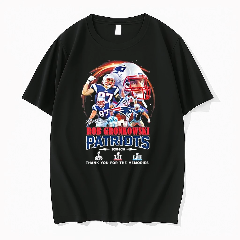 Rob Gronkowski Patriots 2010 2018 Thank You For The Memories Shirts