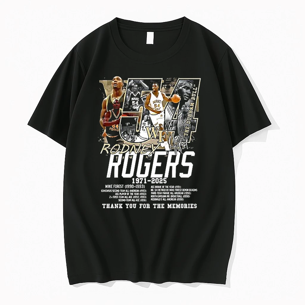 Rodney Rogers Wake Forest Basketball 1971 2025 Thank You For The Memories Signature Shirts