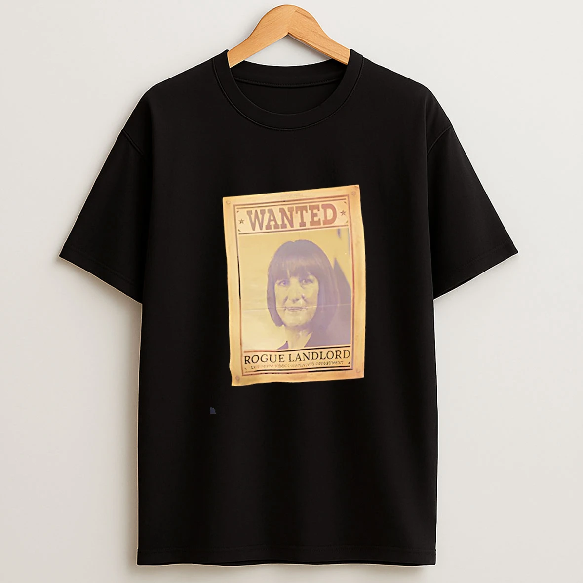 Rogue Landlord Rachel Reeves Wanted Graphic Shirts