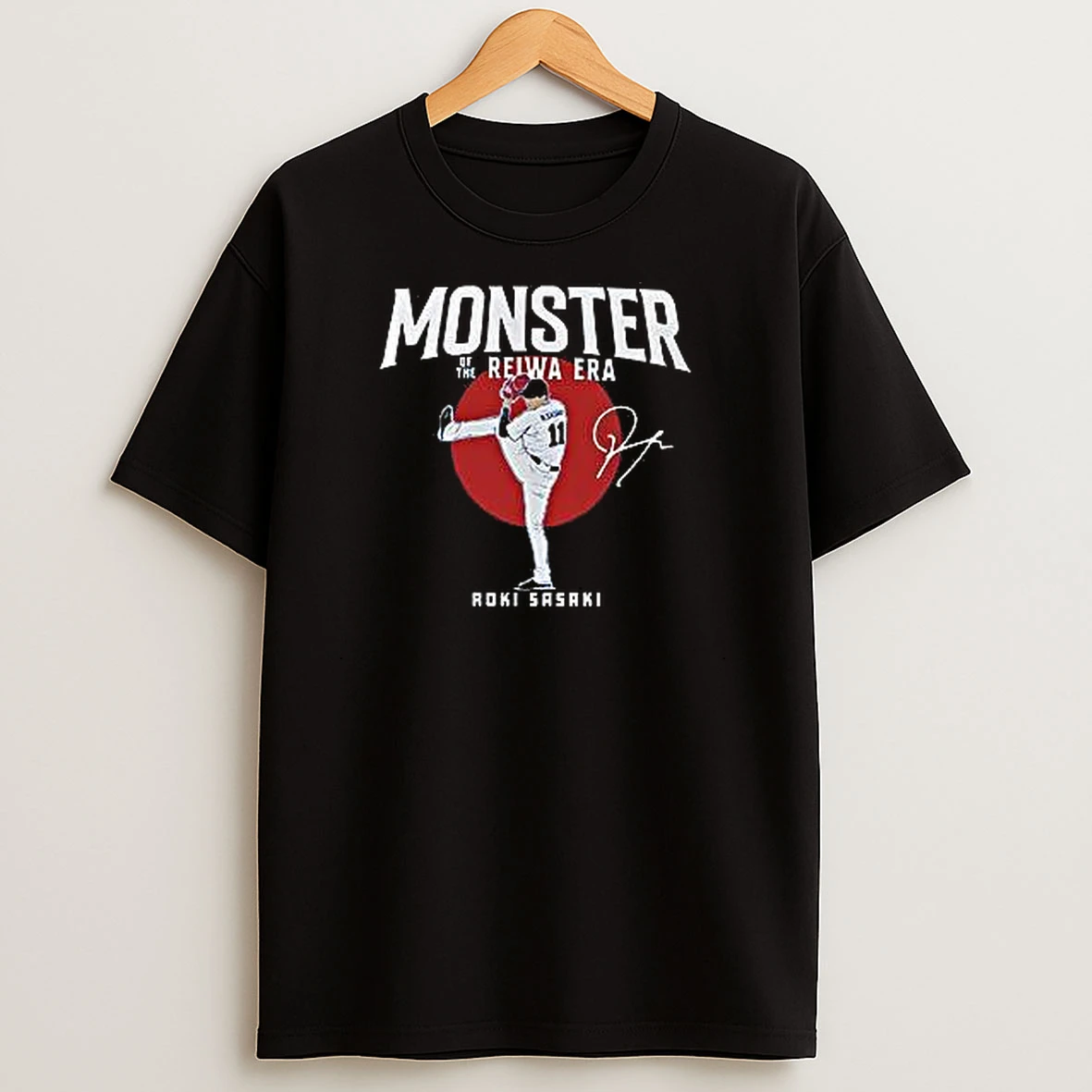 Roki Sasaki Monster Of The Reiwa Era Baseball T Shirts