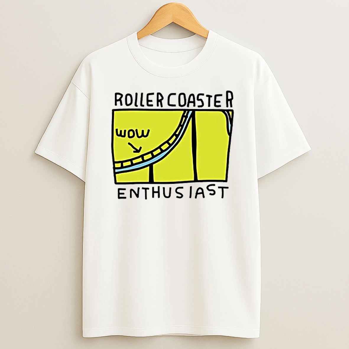 Roller Coaster Enthusiasts Club Wow Graphic Shirts