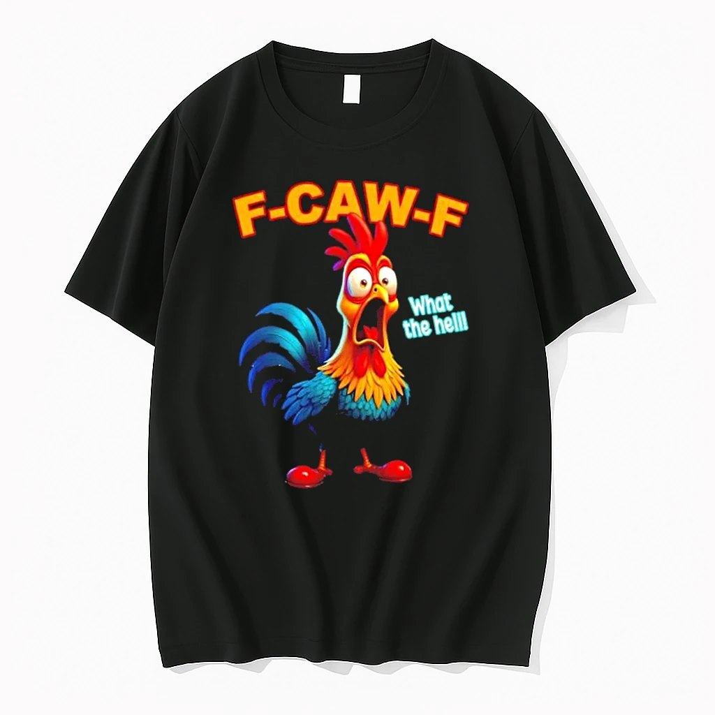 Rooster F Caw F What The Heli Poultry Funny Humor Shirts