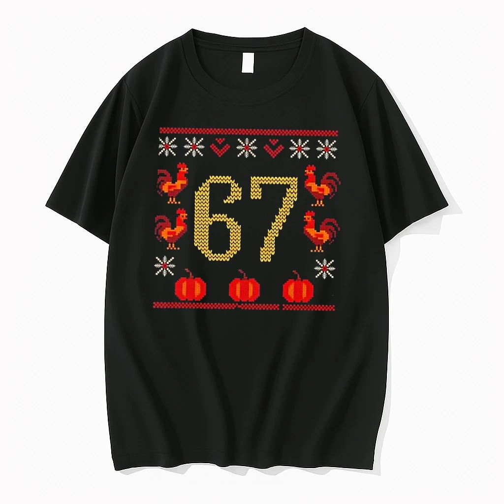 Rooster Thanksgiving Ugly 67 Meme Funny 6 7 Shirts