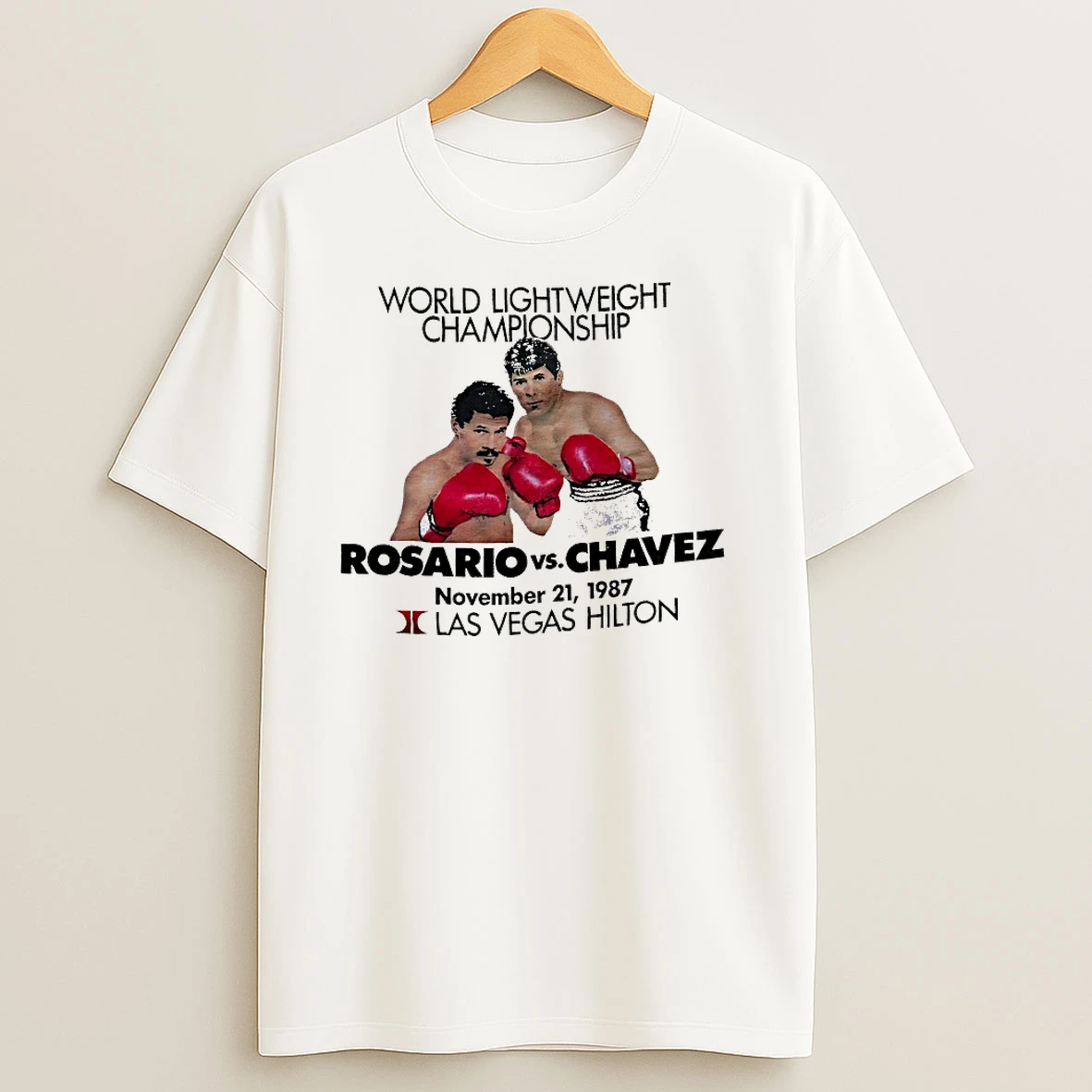 Rosario Vs Chavez World Lightweight Championship Las Vegas Hilton T Shirts