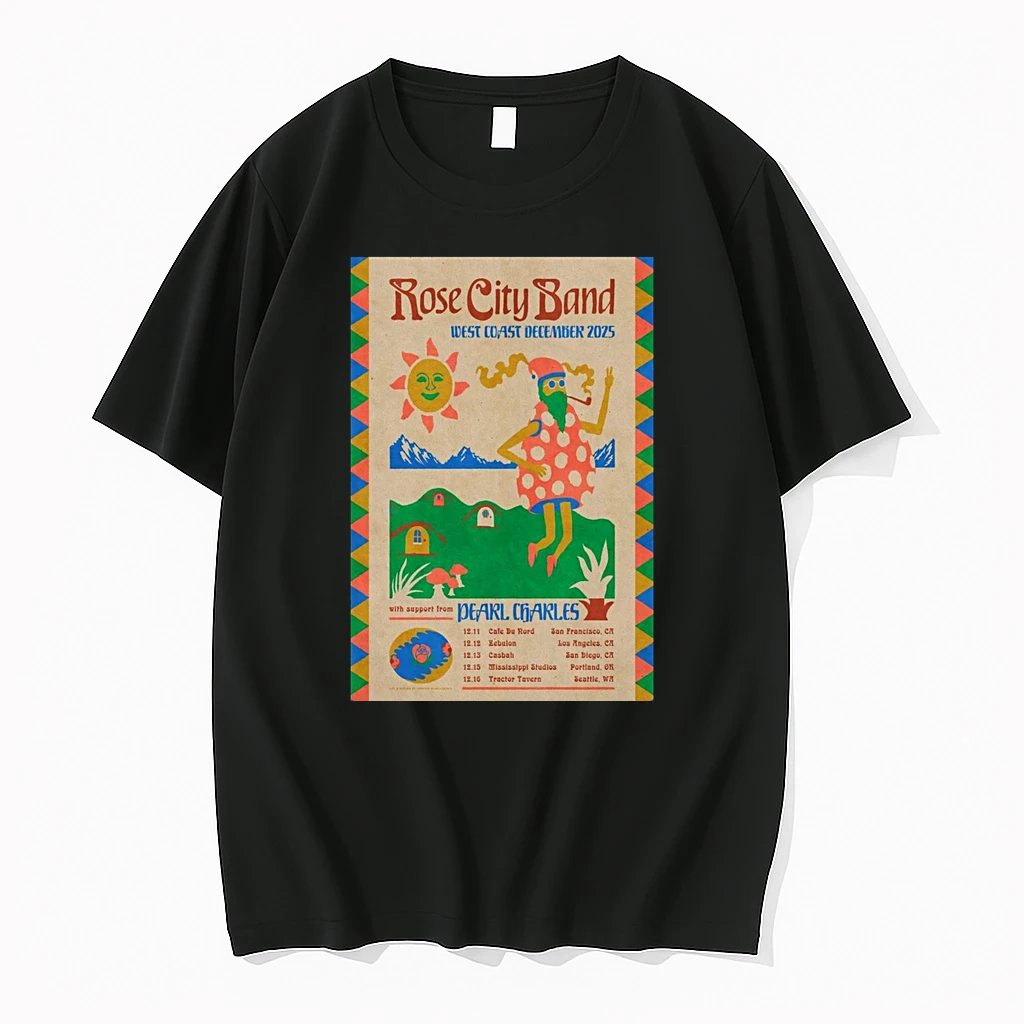 Rose City Band 2025 West Coast December Tour Shirts