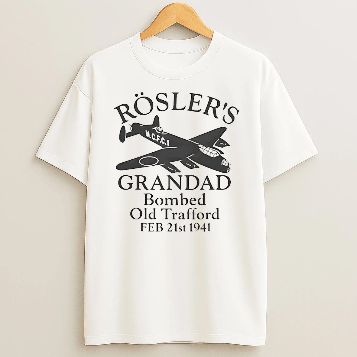 Roslers Grandad Bombed Old Trafford 1941 Shirts