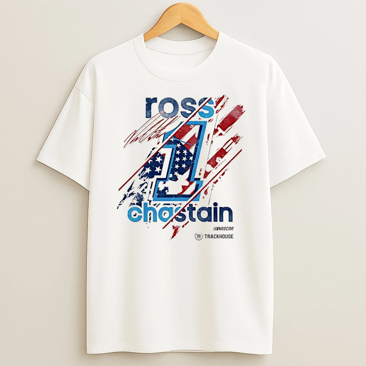 Ross Chastain Trackhouse Racing Team 2026 Driver Flag Signature Shirts