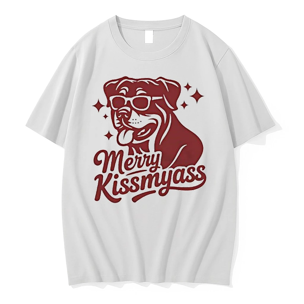 Rottweiler Dog Merry Kissmyass Shirts