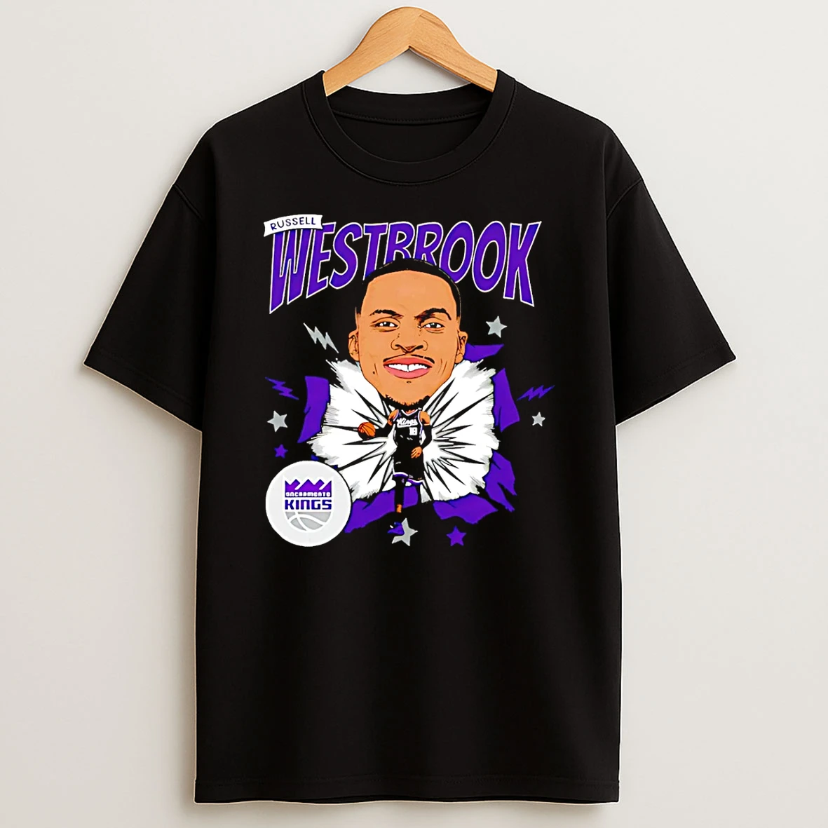 Russell Westbrook Sacramento Kings Caricature Shirts