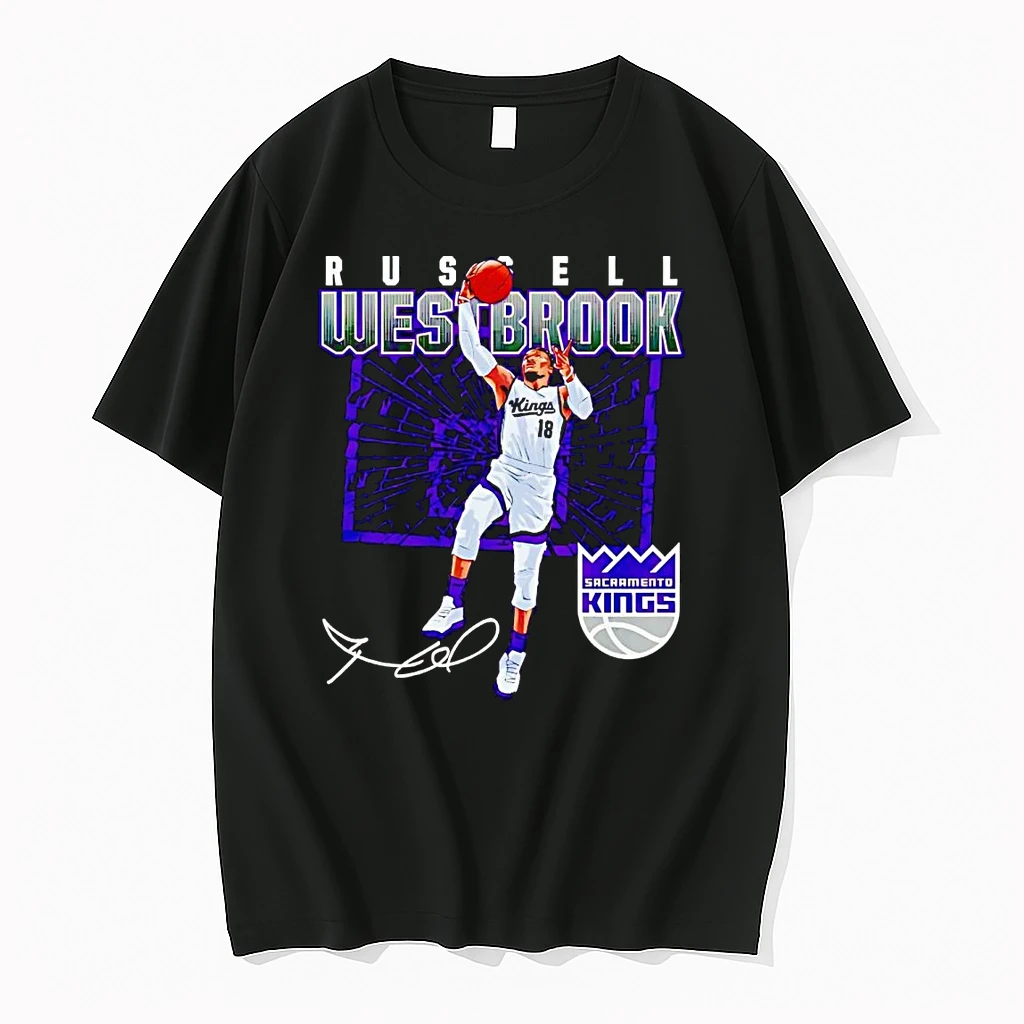 Russell Westbrook Shattered Signature Sacramento Kings Shirts