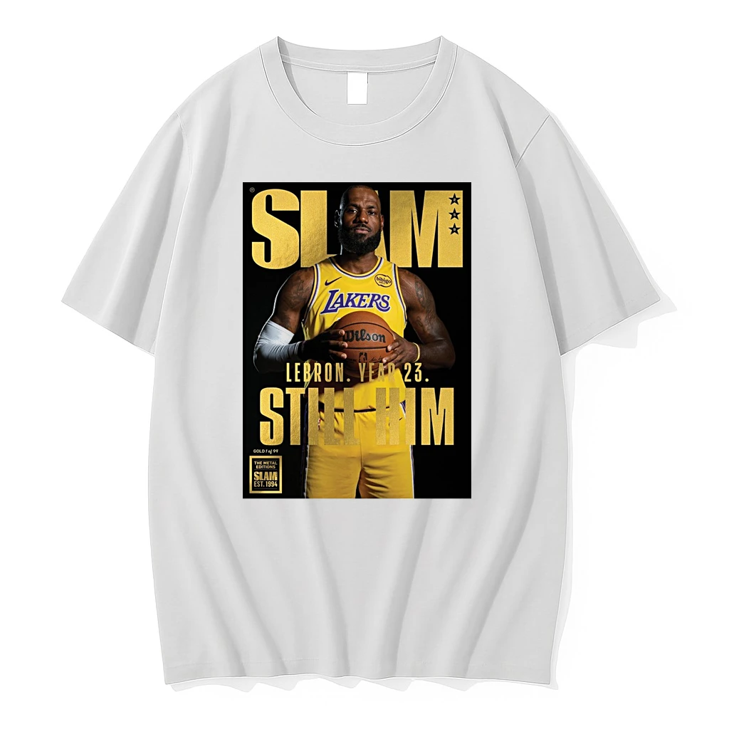Slam 259 Lebron James Magazine Lebron Year 23 Still Him Los Angeles Lakers Shirts