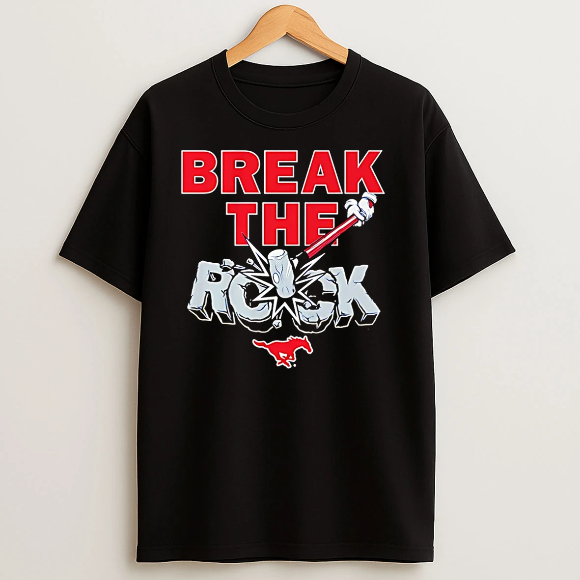 Smu Mustangs Break The Rock 2025 Christmas T Shirts
