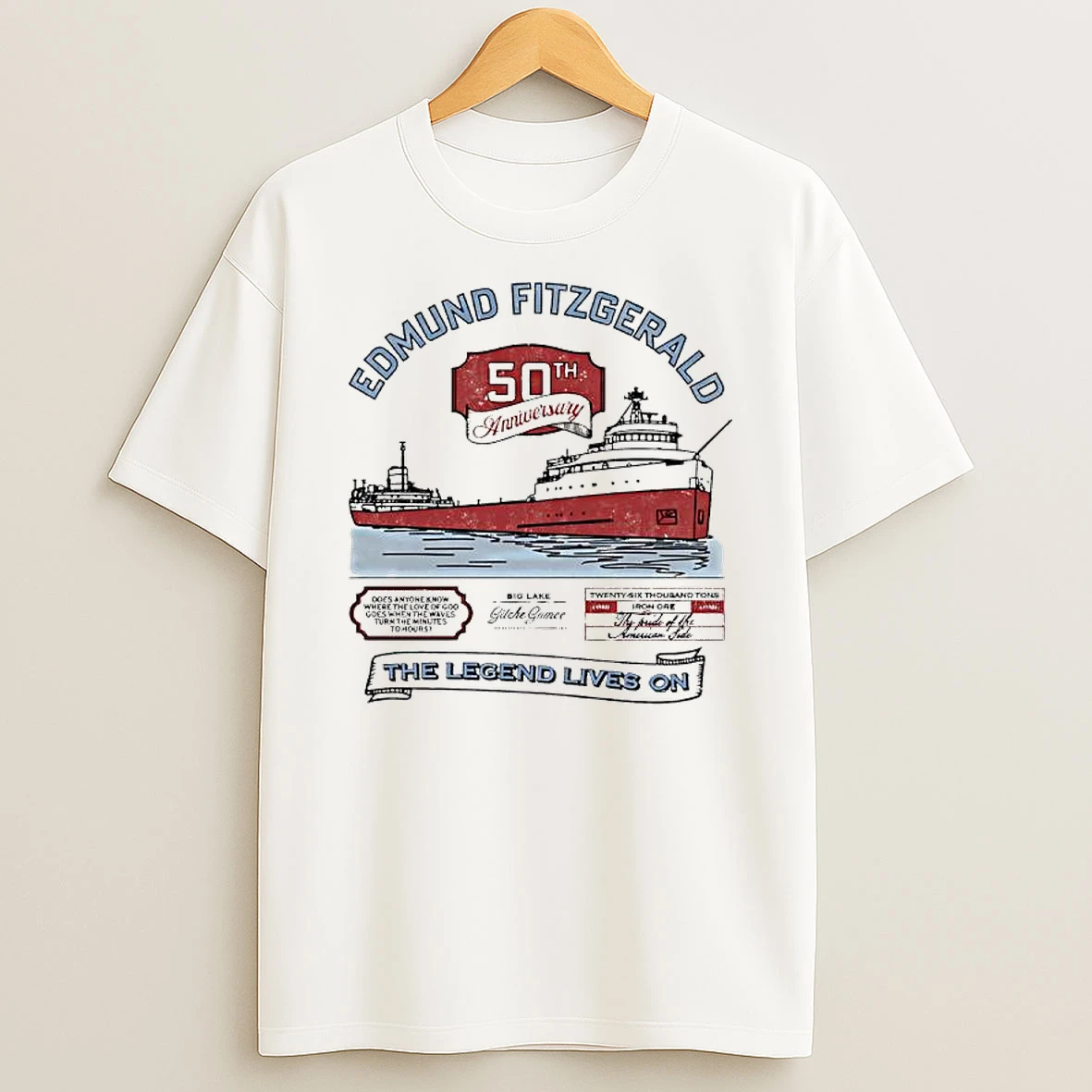 Ss Edmund Fitzgerald 50th Anniversary The Wreck Of The Edmund Fitzgerald Shirts