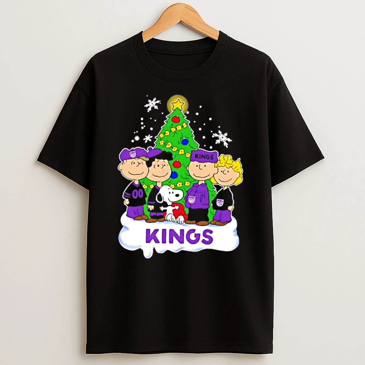 Sacramento Kings X Peanuts Snoopy And Friends Christmas Tree Shirts