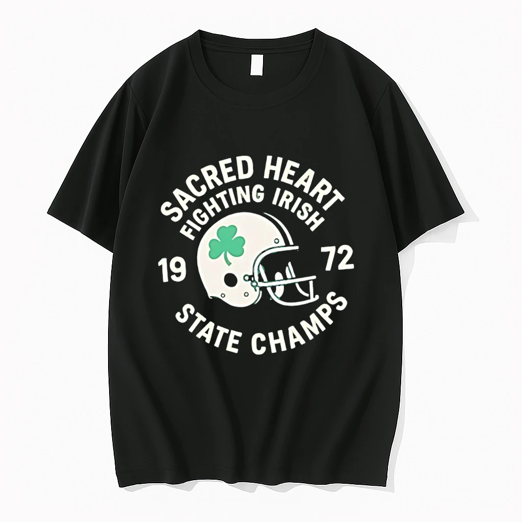 Sacred Heart Fighting Irish State Champs 1972 Helmet Football Shirts