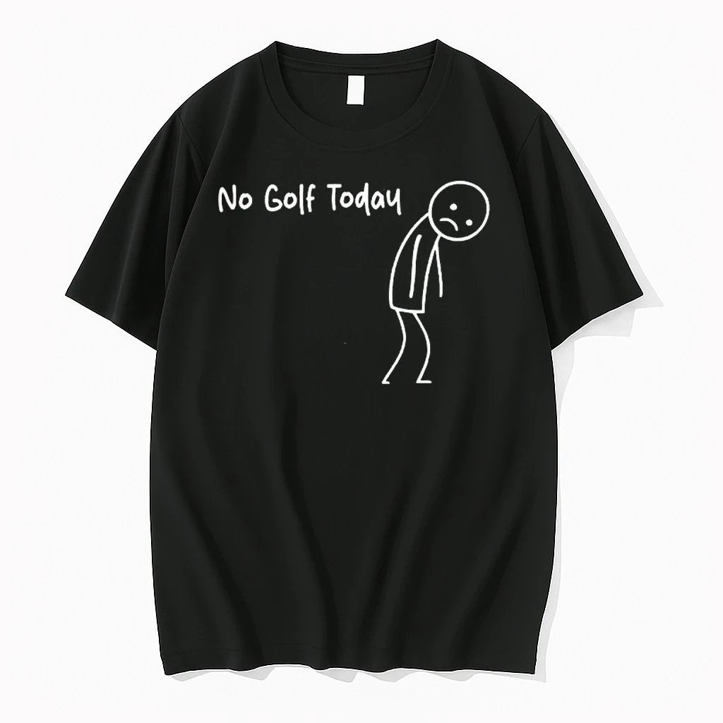 Sad Stick Figure No Golf Today Shirts