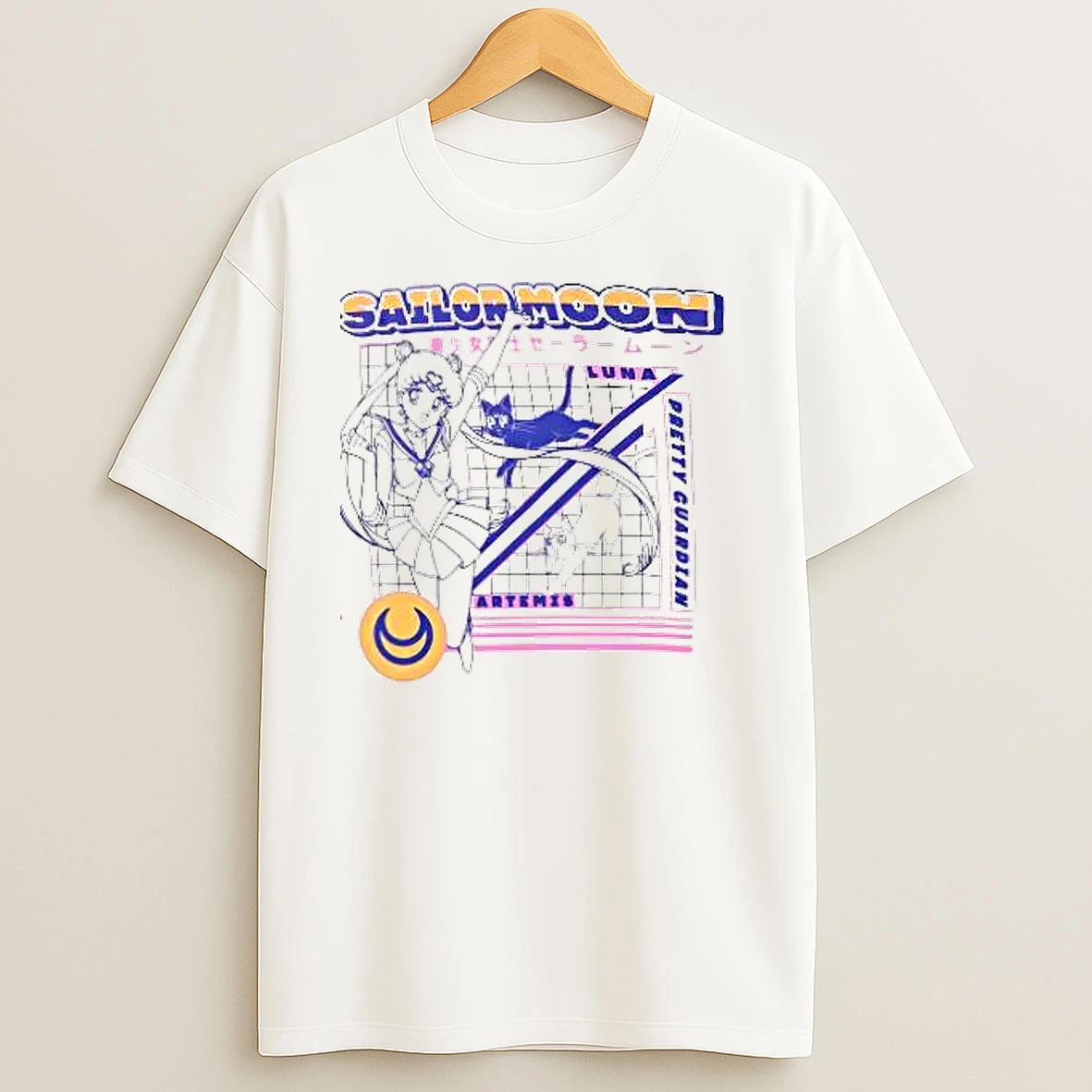 Sailor Moon Luna And Artemis Pretty Guardian T Shirts