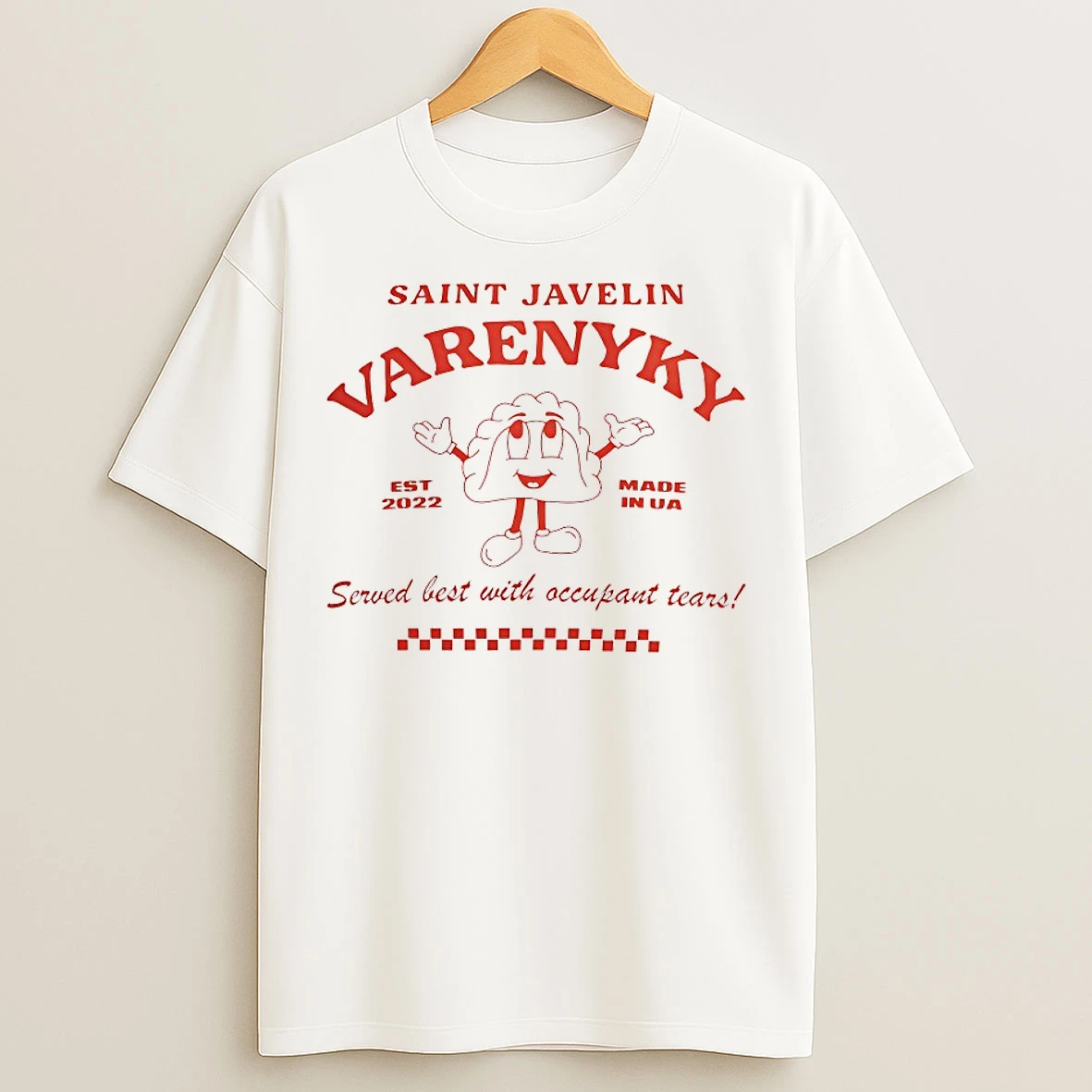 Saint Javelin Varenyky Served Best With Occupant Tears T Shirts