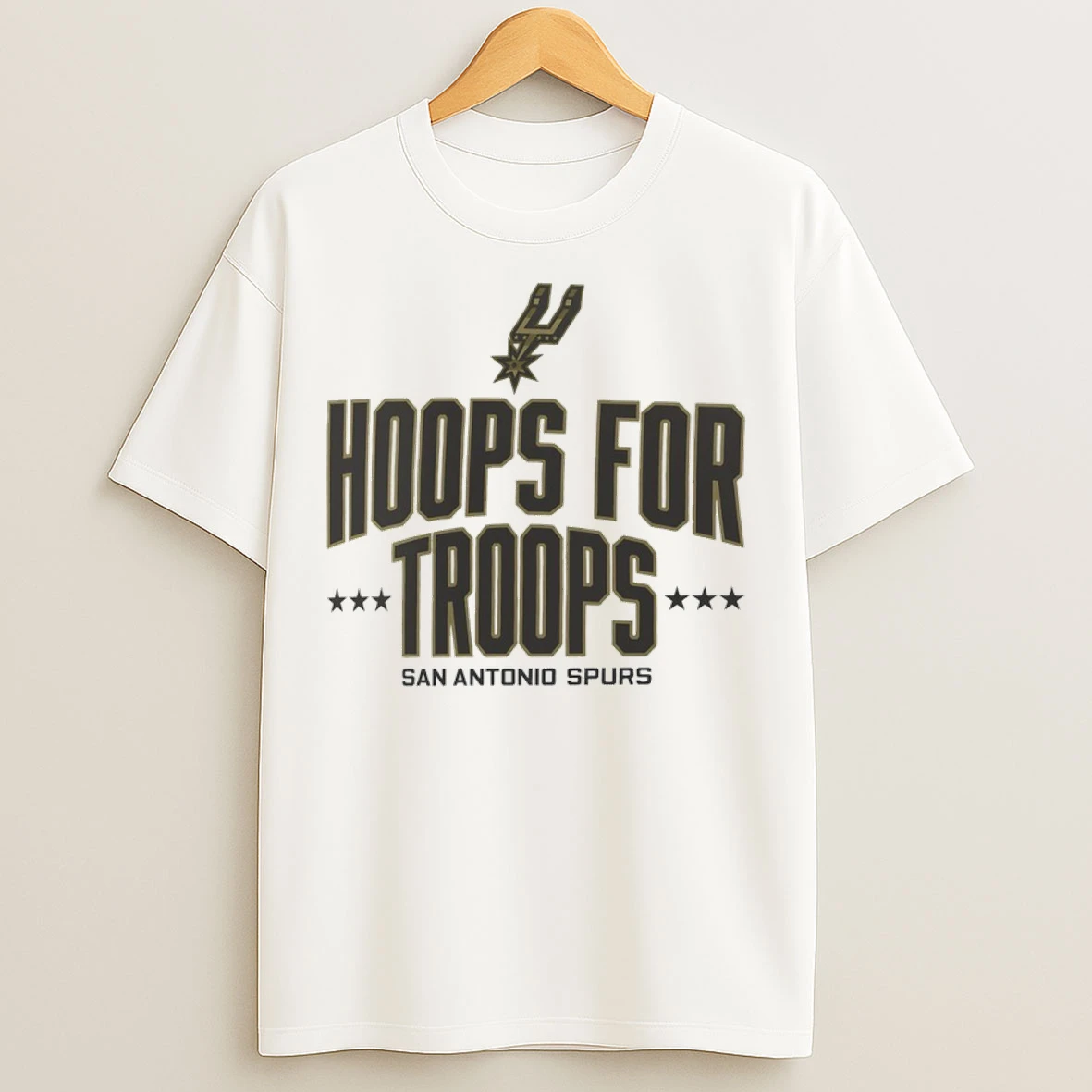 San Antonio Spurs Hoops For Troops T Shirts