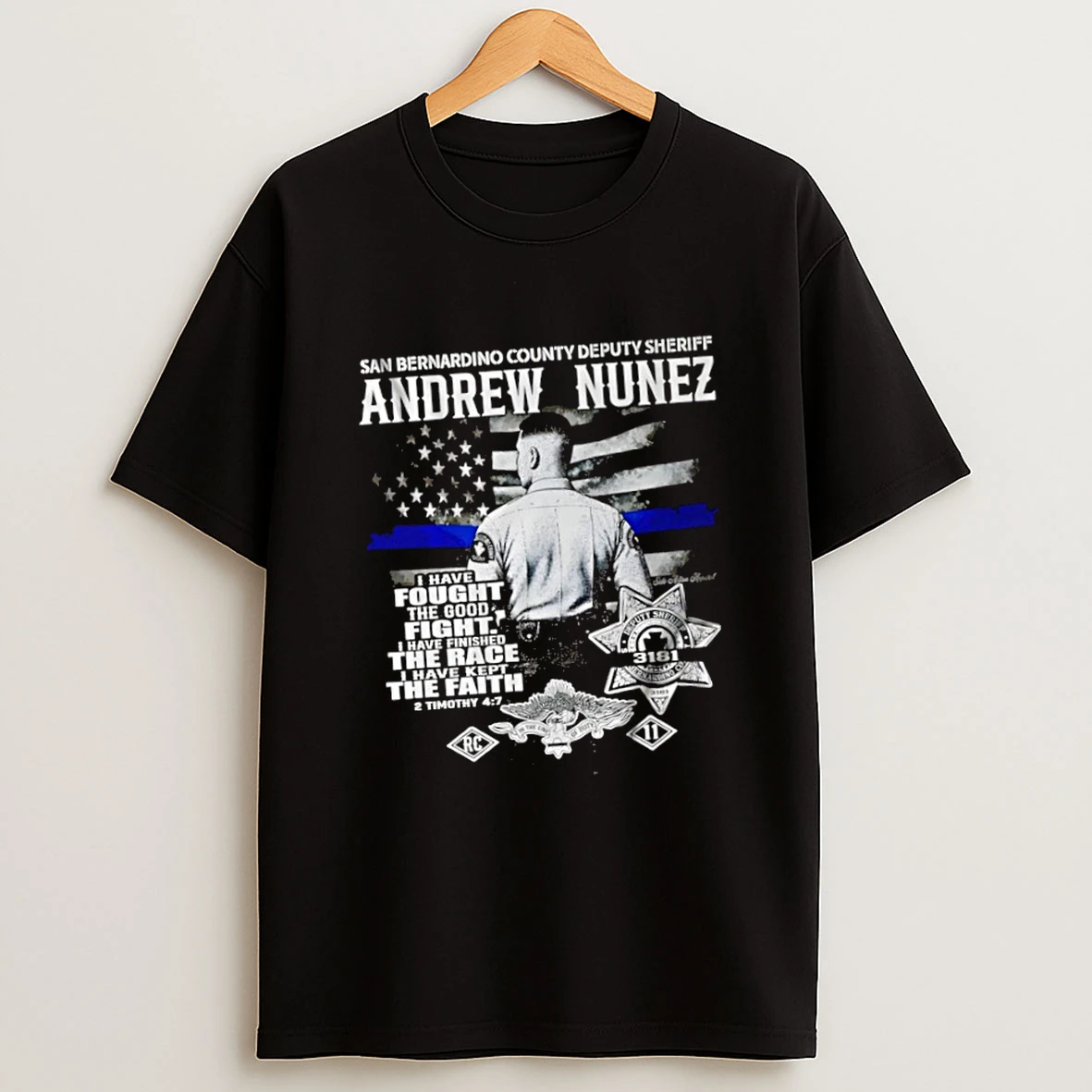 San Bernardino County Deputy Sheriff Andrew Nunez Shirts