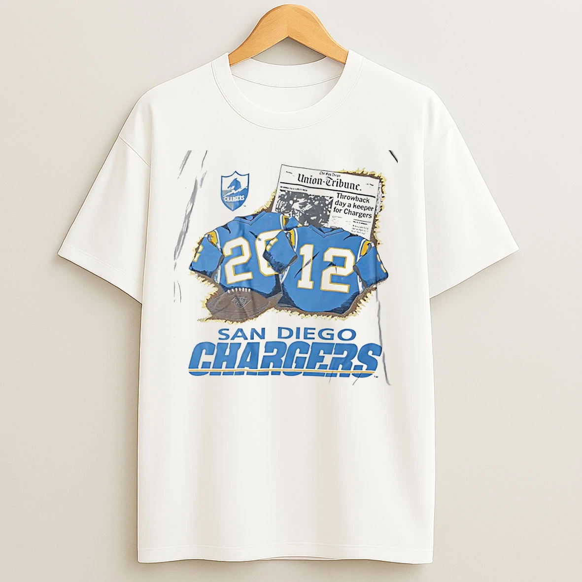 San Diego Chargers Legends Jersey Union Tribune T Shirts