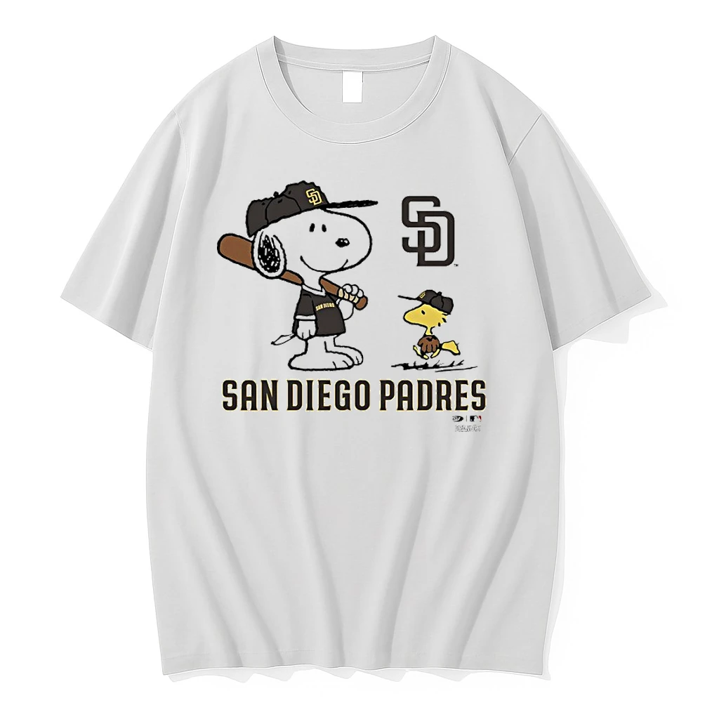 San Diego Padres X Peanuts Snoopy And Woodstock Shirts